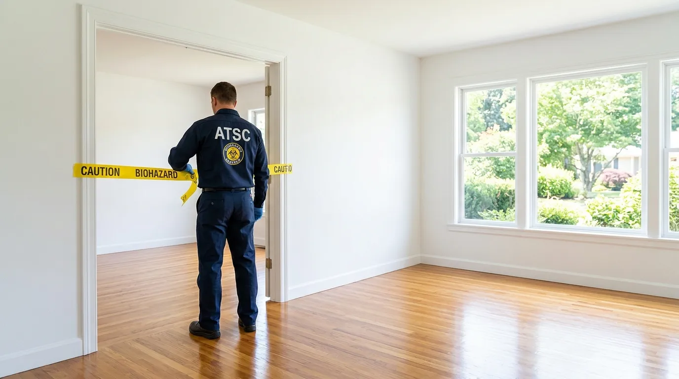 Certified biohazard cleanup crew performing Decomposition Cleanup in Timberwood Park